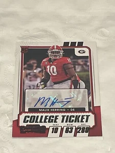 2021 Contenders Draft Picks Malik Herring #318 College Ticket Auto Georgia - Picture 1 of 1