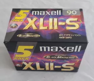 MAXELL XLII-S AUDIO CASSETTES 5 PACK - Photo 1/2