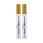 Gold Paint Pen Permanent Paint Pens Paint Markers - 2 Pack Oil Based Markers,...