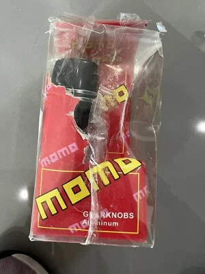 Momo Italy Gear Pomello Shift Knob Black Silver NEW - Image 1 of 4