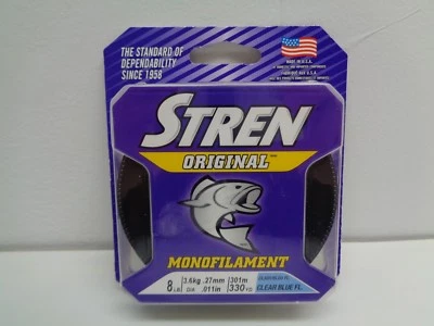 Stren Original 8 LB 330 Yards Clear Blue New Monofilament Fishing Line - Image 1 of 4