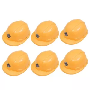 6pcs Hat Construction Party Hats Kids Simulation Safety Helmet Toddler Hard Hat - Picture 1 of 11
