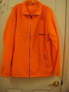 Winchester Fleece Hunting Jacket Orange Full Zip w/zip pockets Men's XL - Picture 1 of 8