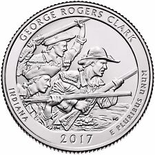 2017-P/D/S GEORGE ROGERS CLARK, INDIANA "ATB" NATIONAL PARK QUARTER 3-COIN SET