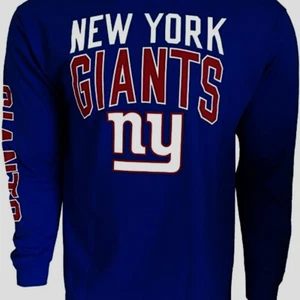 NEW w/Tag OFFICIAL TEAM STORE NY Giants Performance Long Sleeve Shirt SZ: Large - Picture 1 of 2