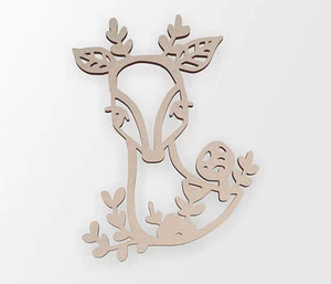 Wooden Shape Christmas Reindeer, Wooden Cut Out, Wall Art, Home Decor - Picture 1 of 2