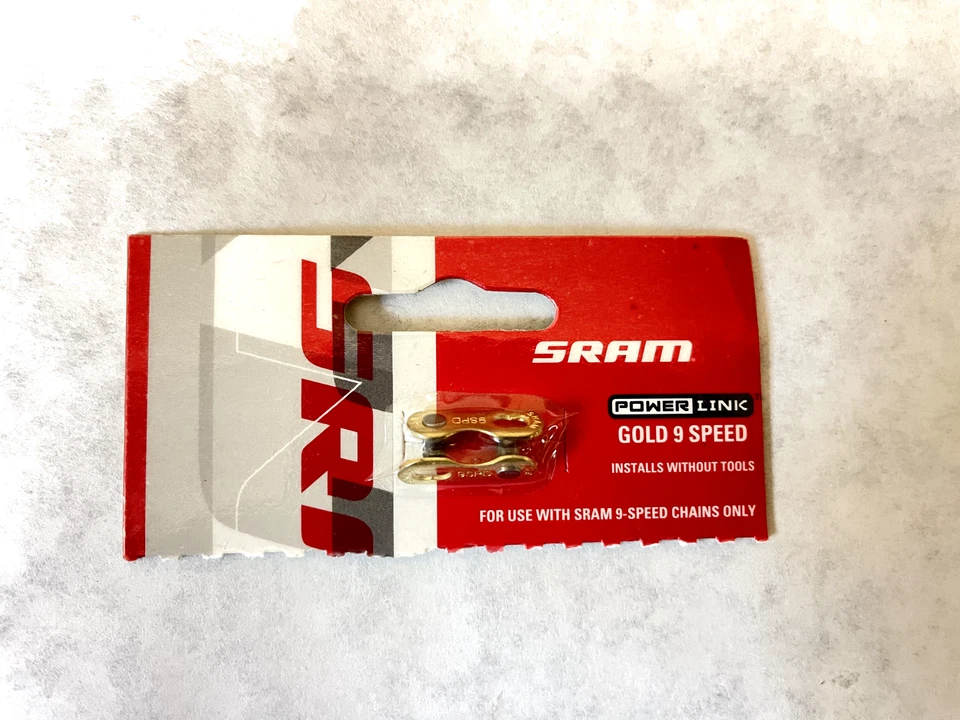 SRAM BICYCLE CHAIN POWER LINK CONNECTING 9 SPEED GOLD - Image 1 of 1
