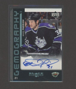 2006-07 Black Diamond Gemography Autograph #GMP Mark Parrish