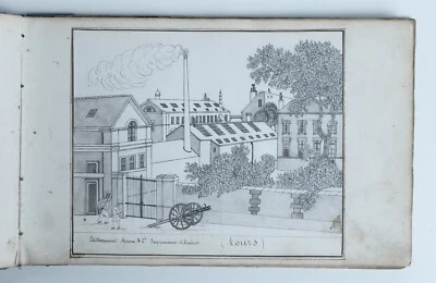 Album de dessins XIXe siècle signés ABV : Architecture Voyage Italie Perse Paris - Photo 1/4