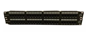 Lot Of 2 Pre Owned HellermannTyton PP110C5E24 CAT5E 24 Port 110 Universal Panel - Picture 1 of 12