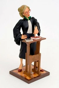 Statuina di donna avvocato Forchino statuetta da collezione avvocatessa 42 cm - Imagen 1 de 12