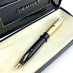 SHEAFFER'S SNORKEL STILOGRAFICA PENNA STILO FOUNTAIN PEN GOLD CAP PENNINO ORO - Picture 1 of 12