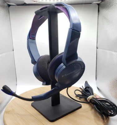 Plantronics HS1 Multimedia Stereo PC Headset W/Volume Control Works Great - Image 1 of 4