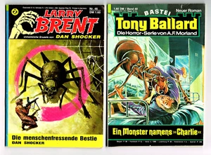 GERMAN MONSTER MAGAZINES LARRY BRENT #46 & TONY BALLARD #40 (2) DAN SHOCKER VF - Picture 1 of 2