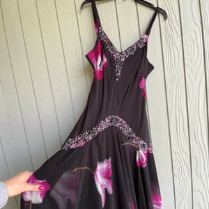 NWT Midnight Velvet 1920s Inspired Beaded Formal Dress Whimsey Goth - L/XL - Picture 1 of 10