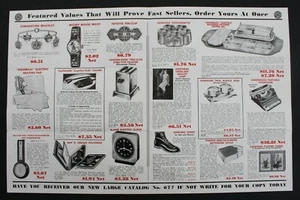 Folleto de folleto publicitario de papel 1936 4 páginas - Reloj Mickey Mouse, máquina de escribir Underwood - Imagen 1 de 6