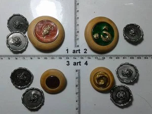 1 lotto bottoni gioiello strass smalti perle legno buttons boutons vintage g14 - Picture 1 of 1