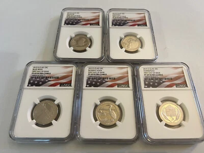 2015-S CLAD NATIONAL PARK QUARTER SET F.D.O.I. NGC PF69 ULTRA CAMEO  - Image 1 of 4