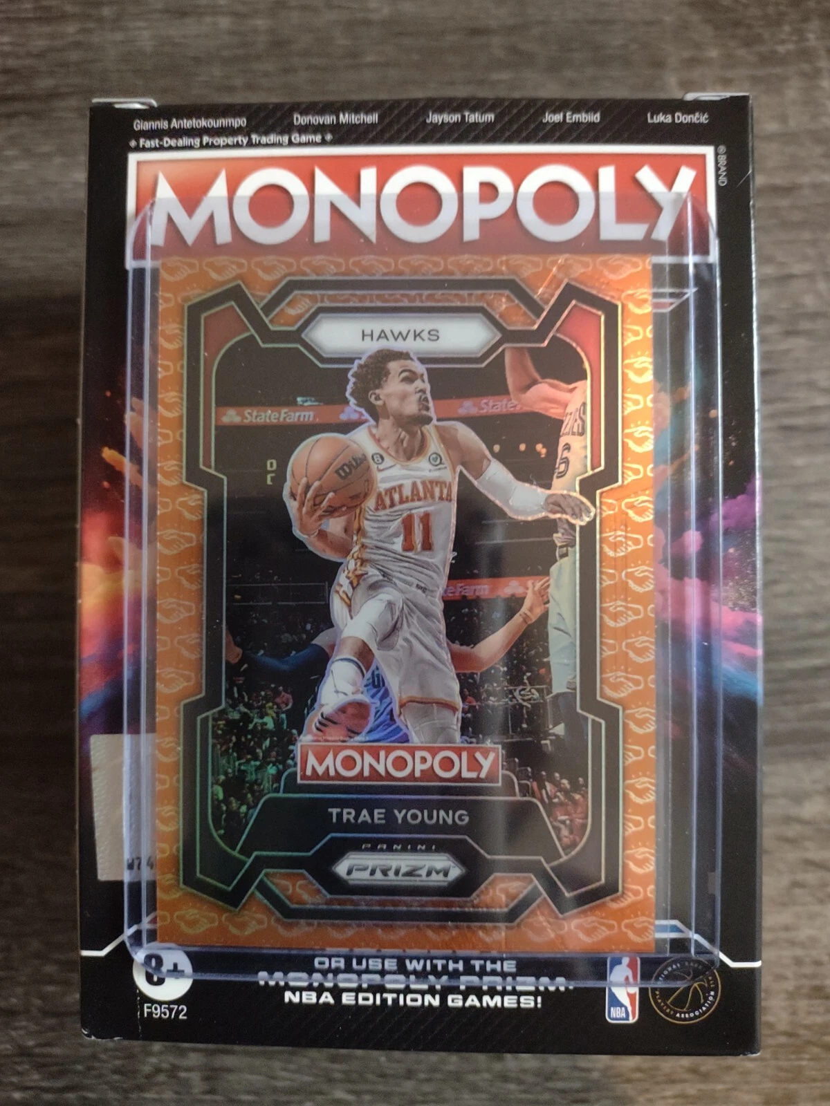 Trae Young 2023-24 Panini Prizm Monopoly Orange Handshake SSP #4
