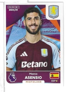 panini premier league 2025 - squad updates - U7 - Marco Asensio (Aston Villa) - Picture 1 of 1