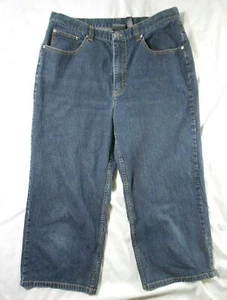 Additions By Chicos Dark Wash Blue High Rise Capri Jeans Size 2 - Picture 1 of 4
