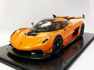 1/8 Fronti Art Koenigsegg Jesko 7336 in Orange on Fiber Base F137-158 - Picture 1 of 9