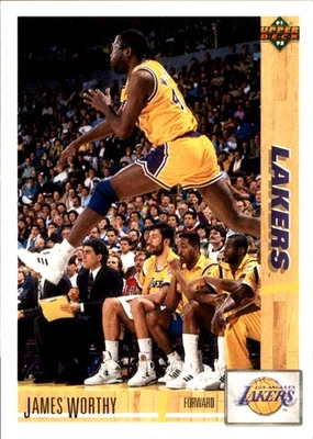 James Worthy 1991-92 Upper Deck #146 Lakers БЕСПЛАТНАЯ ДОСТАВКА AutographDen - Изображение 1 из 2