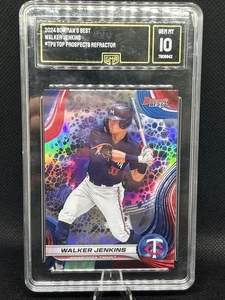2024 Bowman's Best - Top Prospects Walker Jenkins #TP-11 refractor (RC) GMA 10 - Imagen 1 de 2
