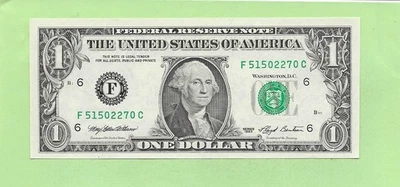 1993 ..UNCIRC $1  F 5150 2270 C  .... 1993  $1  F-C     NICE NOTE      FRN - Image 1 of 2