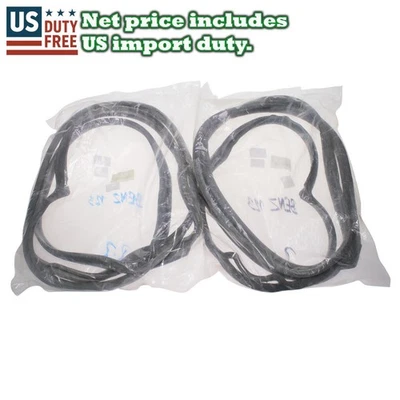 Fit 76-85 Mercedes-Benz W123 200 230 220D 240TD 300D Rear Door Weatherstrip Pair - Image 1 of 4