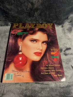 Playboy Magazine December 1986: Christmas Gala Issue - Brooke Shields A-34 - Image 1 of 4