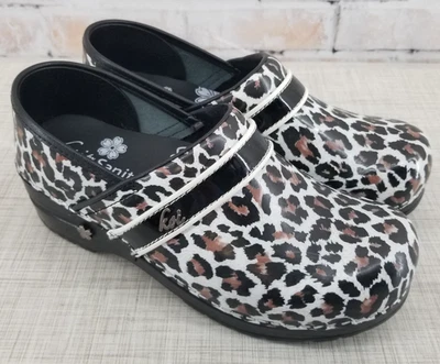 Koi by Sanita Leather Nursing Clogs Leopard Print Women's EU 38 US 7.5-8.0 NWOB - Image 1 of 4