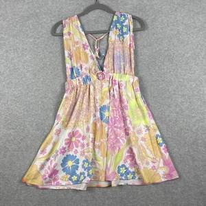 Beach Bunny Ruby Floral Mini Dress Cover Up Womens Size M Resort Retro Y2K Boho - Picture 1 of 9