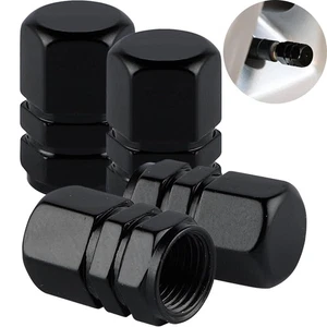 4PCS Alloy Tire Valve Air Dust Cover Stem Schrader Caps Wheel Car Truck SUV - Picture 1 of 8
