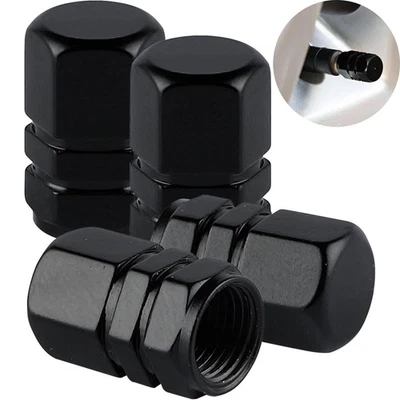 4PCS Alloy Tire Valve Air Dust Cover Stem Schrader Caps Wheel Car Truck SUV - Image 1 of 4