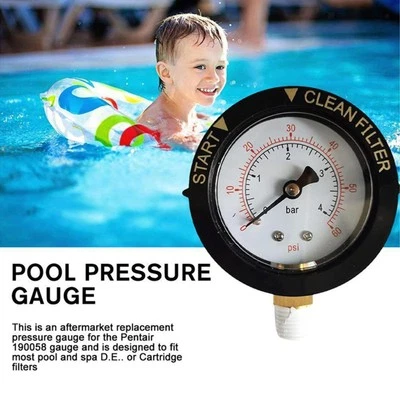 Swimming Pool Filter Pressure Gauge, Easy to Install Pressure Gauge for - Image 1 of 4