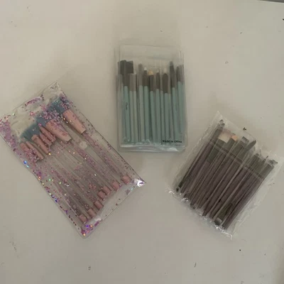 3 sets Eye Makeup Brushes Tool Set Eye Shadow Foundation eyeliner blush  - Image 1 of 4