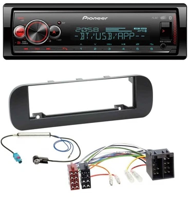 Pioneer Bluetooth USB MP3 DAB Autoradio für Fiat Panda (ab 2012) - schwarz - Bild 1 von 4