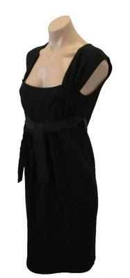 Vestido GIAMBATTISTA VALLI Lana Virgen Negro Sin Mangas con Cinturón de Cadena Tejido - 40 Foto 1 de 4