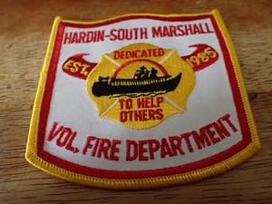 HARDIN SOUTH MARSHALL VOL FEUERWEHR KÄMPFEN FRÜHE WESTE PATCH BX 13 #3 - Bild 1 von 2