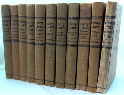 Cherry Ames: 11 Book Lot: Flight Nurse, Mountaineer. Girls' Mysteries. WWII - Image 1 of 3