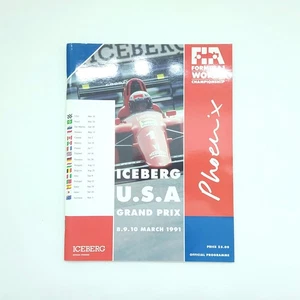 Formula Uno F1 1991 Programma Ufficiale Phoenix Arizona Iceberg - Foto 1 di 7