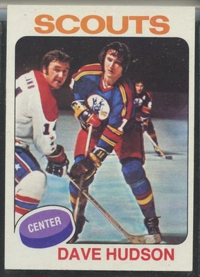 1975-76 Topps #122 Dave Hudson Kansas City Scouts - Image 1 of 2