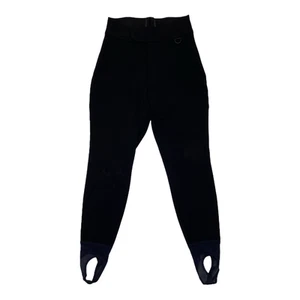 Womens Black Vintage 80's Stirrup Ski Pants Small B29 - Picture 1 of 3