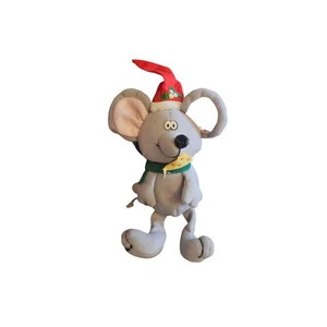 Russ Plüsch Weihnachten Maus Käsemütze Mistelzweig - Bild 1 von 3