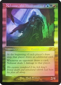 Magic The Gathering MTG NEKUSAR, THE MINDRAZER RETRO FRAME FOIL Secret Lair NM - Imagen 1 de 1