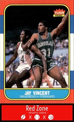 1986-87 Fleer - #118 Jay Vincent NM Set Break. - Image 1 of 2