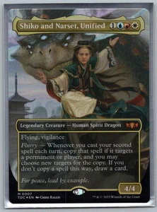 Shiko and Narset, Unified Borderless FOIL - Commander: Tarkir: Dragonstorm - MTG - Picture 1 of 1