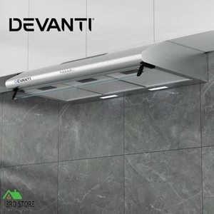 RETURNs Devanti 900mm Range Hood 90cm Rangehood Stainless Steel - Picture 1 of 12