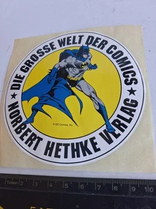 Batman Aufkleber von Hethke, 1995, 10cm, selten - Afbeelding 1 van 1